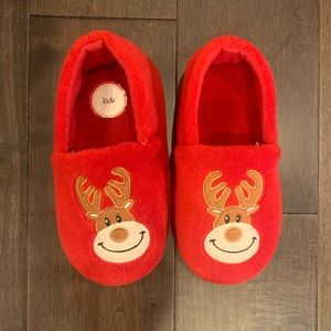 Kids reindeer slippers sz 2-3